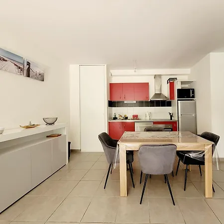 Canet-en-roussillon: T3 Moderne, Rdc, 4 Pers, Piscine, Garage, Proche - Fr-1-794-156 Апартаменты Кане